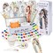 COIPLAY: Watercolor Painting Art Kit - Dynasty Girls - Tin Box, 52 Character Bookmarks, 648 Color Blocks, 3 Brushes, Silicone Cup, Adults-Kids 6+